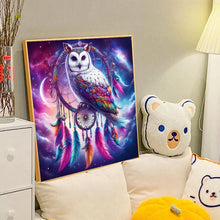 Load image into Gallery viewer, Owl Dreamcatcher 40*40CM(Canvas) Full Round Drill Diamond Painting
