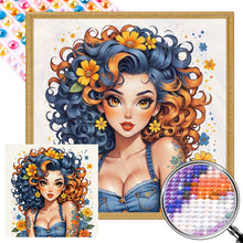 Load image into Gallery viewer, Fresh Summer Girl 40*40CM(Picture) Full Round Drill Diamond Painting
