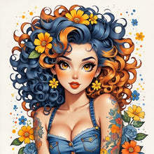 Load image into Gallery viewer, Fresh Summer Girl 40*40CM(Picture) Full Round Drill Diamond Painting
