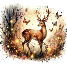 Load image into Gallery viewer, Fluorescent Deer 30*30CM(Picture) Full Round Drill Diamond Painting

