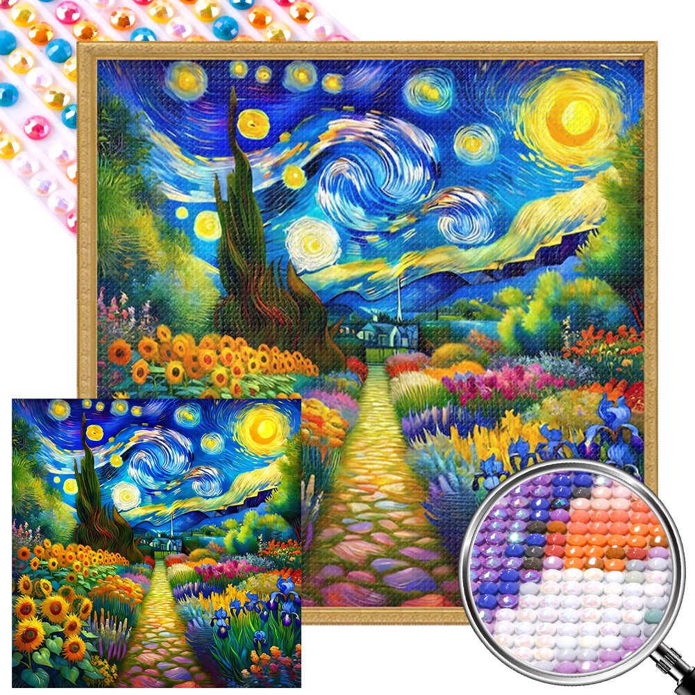 Abstract Garden 40*40CM(Picture) Full Round Drill Diamond Painting