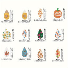 Load image into Gallery viewer, 12 Pairs Double Sided 5D DIY Earring Making Kit Drop Earrings Jewelry Pendant
