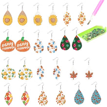 Load image into Gallery viewer, 12 Pairs Double Sided 5D DIY Earring Making Kit Drop Earrings Jewelry Pendant
