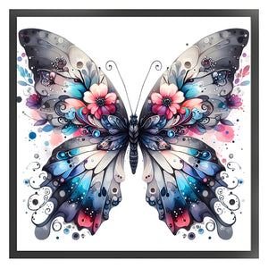 Huancan - Colorful Butterflies - 45*45CM 11CT 3 Stamped Cross Stitch