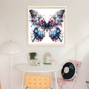Huancan - Colorful Butterflies - 45*45CM 11CT 3 Stamped Cross Stitch