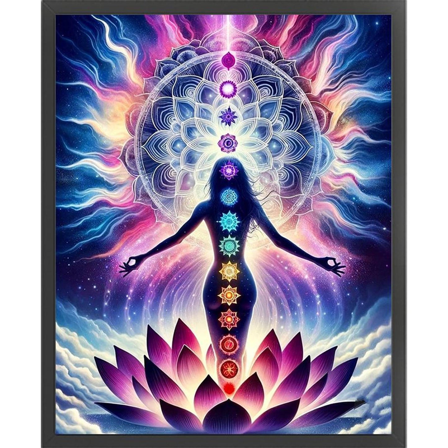 Chakra - Full 14CT Stamped Cross Stitch 40x50CM - Huacan