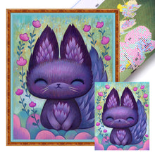 Load image into Gallery viewer, Yishu - Cartoon Fox - 40*50CM 11CT 3 Stamped Cross Stitch
