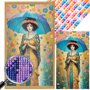 Woman 40*70CM(Picture) Partial AB Full Square Drill Diamond Painting