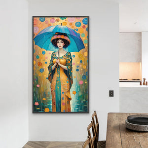 Woman 40*70CM(Picture) Partial AB Full Square Drill Diamond Painting
