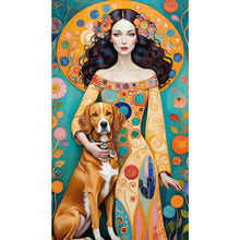 Load image into Gallery viewer, Woman 40*70CM(Picture) Partial AB Full Square Drill Diamond Painting
