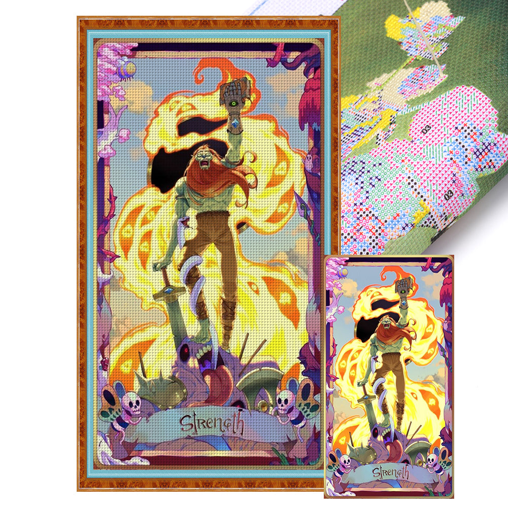 Yishu - Adventure Time: Power - 40*70CM 11CT 3 Stamped Cross Stitch