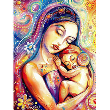 Load image into Gallery viewer, Mother And Baby 30*40CM(Canvas) Full Round Drill Diamond Painting
