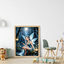 Load image into Gallery viewer, Butterfly Girl 50*65CM(Canvas) Full Round Drill Diamond Painting
