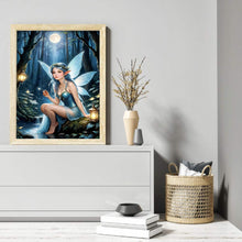 Load image into Gallery viewer, Butterfly Girl 50*65CM(Canvas) Full Round Drill Diamond Painting
