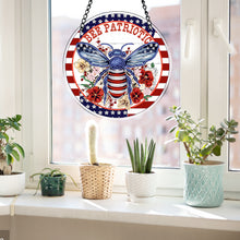Load image into Gallery viewer, Bee 2D Flat DIY Diamond Art Suncatcher Diamond Art Pendant for Home Decor
