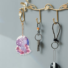 Load image into Gallery viewer, 6Pcs DIY Eiffel Tower Special Shape 5D Diamond Art Keychain for Birthday
