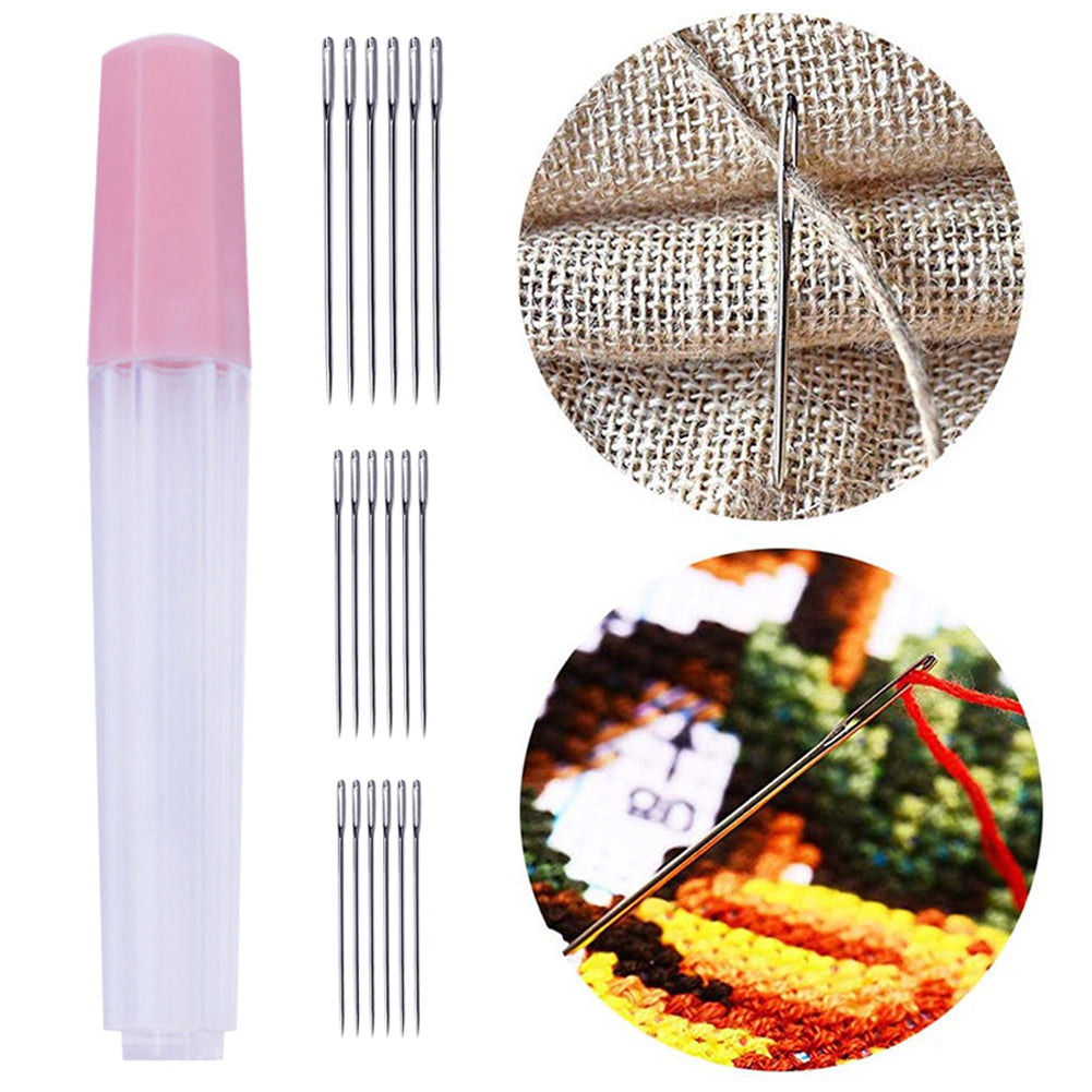 18Pcs Cross Stitch Needles Cross Stitch Sewing Needles 52/60/65mm for Art Crafts