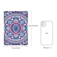 Load image into Gallery viewer, Special Shaped Mandala Diamond Painting Diary Book Rhinestone Art Hand Craft Kit
