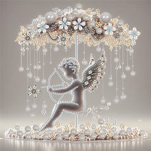 Load image into Gallery viewer, Artistic Umbrella Angel 30*30CM(Canvas) Partial Special Shaped Drill Diamond Painting
