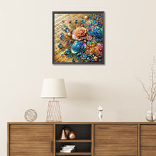 Load image into Gallery viewer, Flowers Blooming On The Sheet Music 30*30CM(Canvas) Partial Special Shaped Drill Diamond Painting
