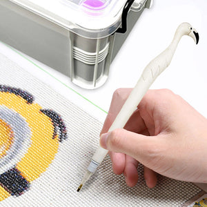 111Pcs DIY Diamond Painting Tools Set Tweezers Art Craft Supplies (Purple)