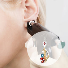 Load image into Gallery viewer, 10 Pairs Double Sided Retro Pattern Holiday Diamond Art Earrings for Women Girls
