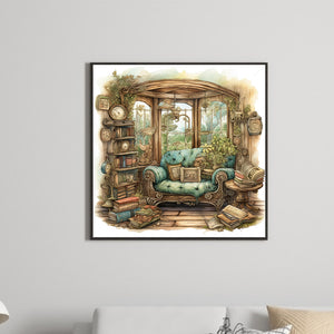 Cozy House 40*40CM(Canvas) Full Round Drill Diamond Painting