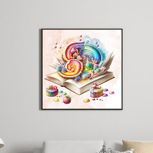 Candy 40*40CM(Canvas) Round Full Drill Diamond Painting