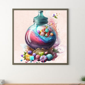 Candy 40*40CM(Canvas) Round Full Drill Diamond Painting