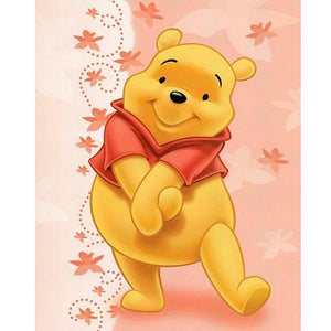 Winnie The Pooh 40*50CM(Canvas) Round Full Drill Diamond Painting