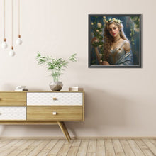 Load image into Gallery viewer, Flower Princess 40*40CM(Picture) Round Full Drill Diamond Painting
