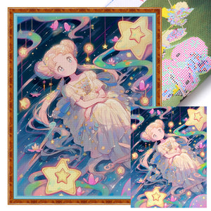 Yishu - Saturn - 50*65CM 11CT 3 Stamped Cross Stitch