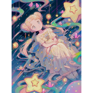 Yishu - Saturn - 50*65CM 11CT 3 Stamped Cross Stitch