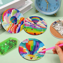 Load image into Gallery viewer, 6Pcs Diamond Painting Coasters Balloon DIY Diamond Crafts Projects for Beginners
