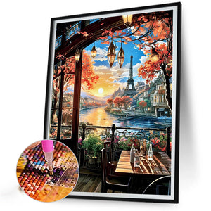 Street Scene 50*60CM(Canvas) Full Round Drill Diamond Painting