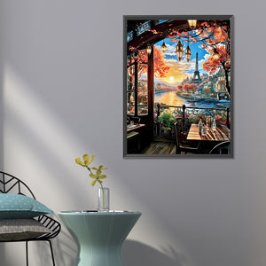 Street Scene 50*60CM(Canvas) Full Round Drill Diamond Painting