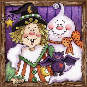 Huancan - Halloween - 45*45CM 11CT 3 Stamped Cross Stitch