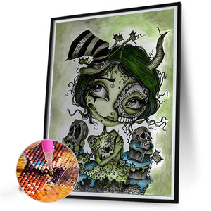 Gothic Elf Girl 40*50CM(Picture) Full Round Drill Diamond Painting