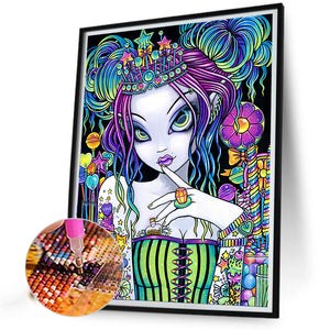 Mysterious Elf Girl 40*50CM(Picture) Full Round Drill Diamond Painting
