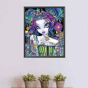 Mysterious Elf Girl 40*50CM(Picture) Full Round Drill Diamond Painting