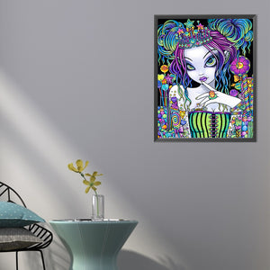 Mysterious Elf Girl 40*50CM(Picture) Full Round Drill Diamond Painting