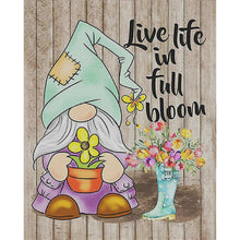 Load image into Gallery viewer, Huancan - Gnome In A Hat - 40*50CM 11CT 3 Stamped Cross Stitch
