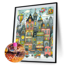 Load image into Gallery viewer, Car And City Scene With Houses 40*50CM(Canvas) Full Round Drill Diamond Painting
