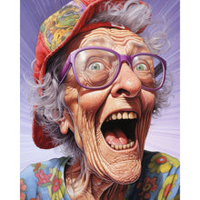 Load image into Gallery viewer, Laughing Old Lady 40*50CM(Picture) Full Round Drill Diamond Painting
