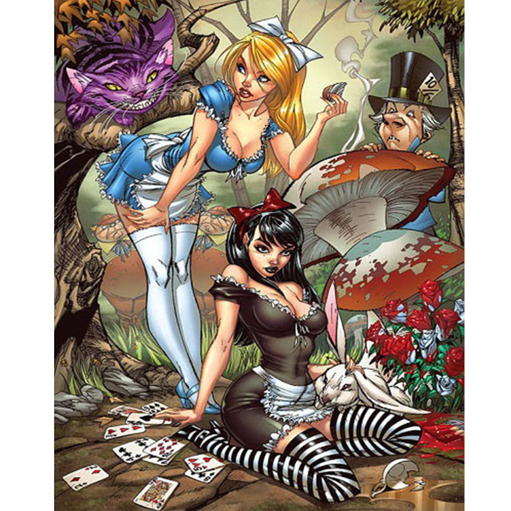 Disney Alice'S Amazing Adventures 40*50CM(Canvas) Full Round Drill Diamond Painting