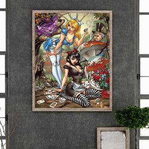 Disney Alice'S Amazing Adventures 40*50CM(Canvas) Full Round Drill Diamond Painting
