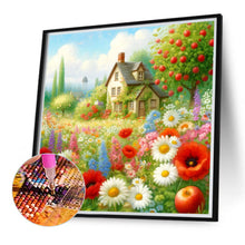Load image into Gallery viewer, House With Flowers 40*40CM(Canvas) Full Round Drill Diamond Painting
