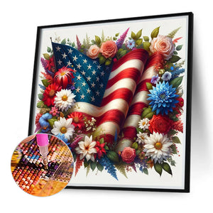 Independence Day 40*40CM(Canvas) Full Round Drill Diamond Painting
