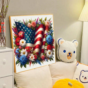 Independence Day 40*40CM(Canvas) Full Round Drill Diamond Painting