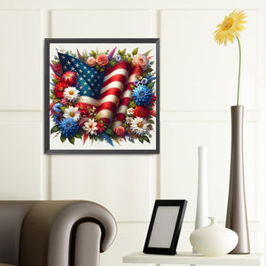 Independence Day 40*40CM(Canvas) Full Round Drill Diamond Painting